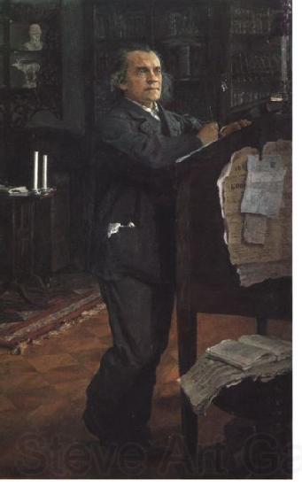 Valentin Serov Compositor Alexander Serov por Valentin Serov, 1887-1888 Norge oil painting art